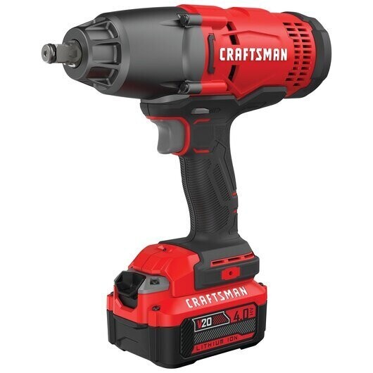 Craftman V20* Cordless 1/2-in Impact Wrench Kit (1 Battery)