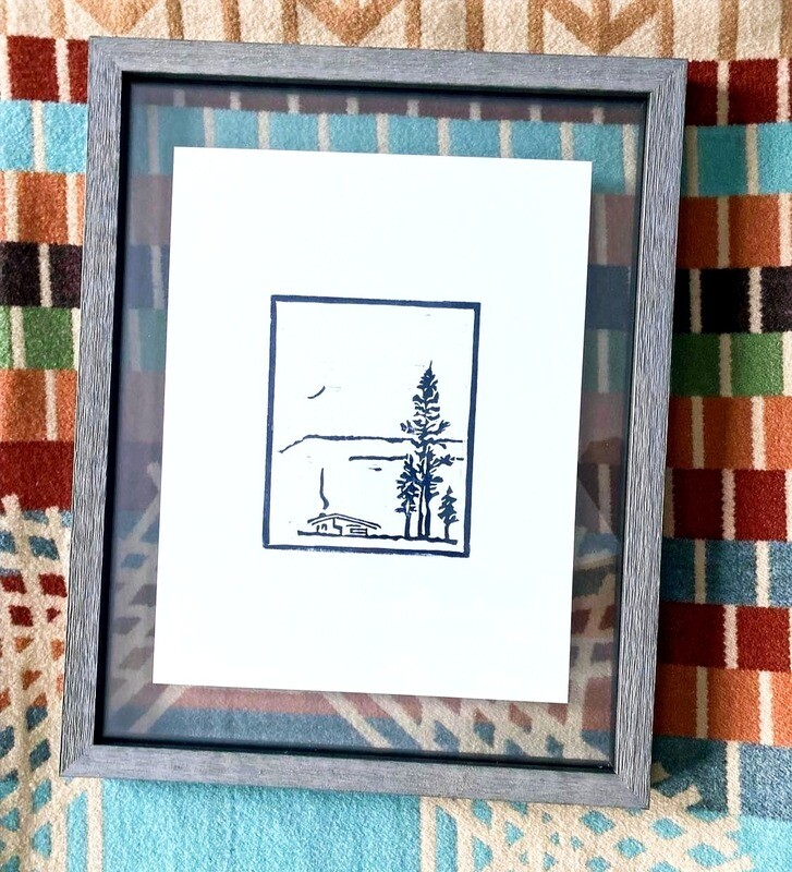 Podcast Logo - Original Block Print
