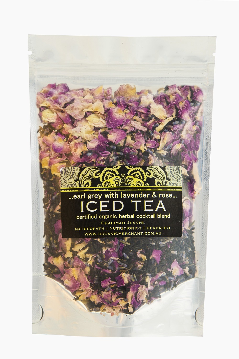 Iced Tea- Earl Grey with Lavender &amp; Rose- Resealable bag