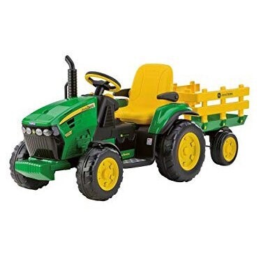 Battery Operated John Deere Ground Force Tractor with Wagon