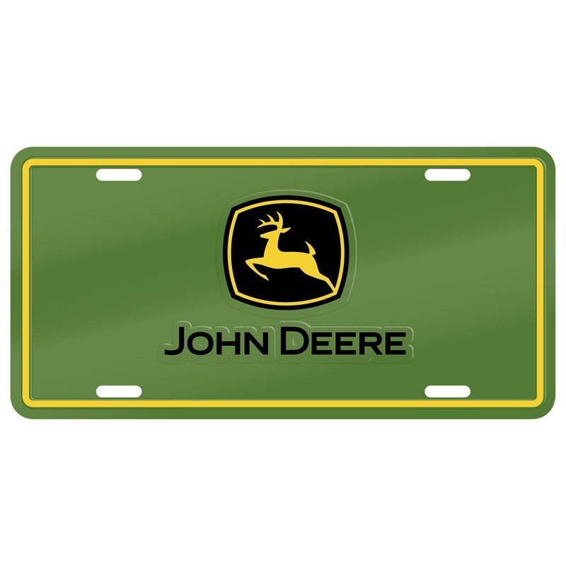 John Deere Green License Plate