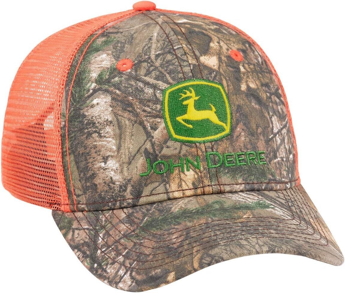 John Deere APX Camo/Blaze Hat