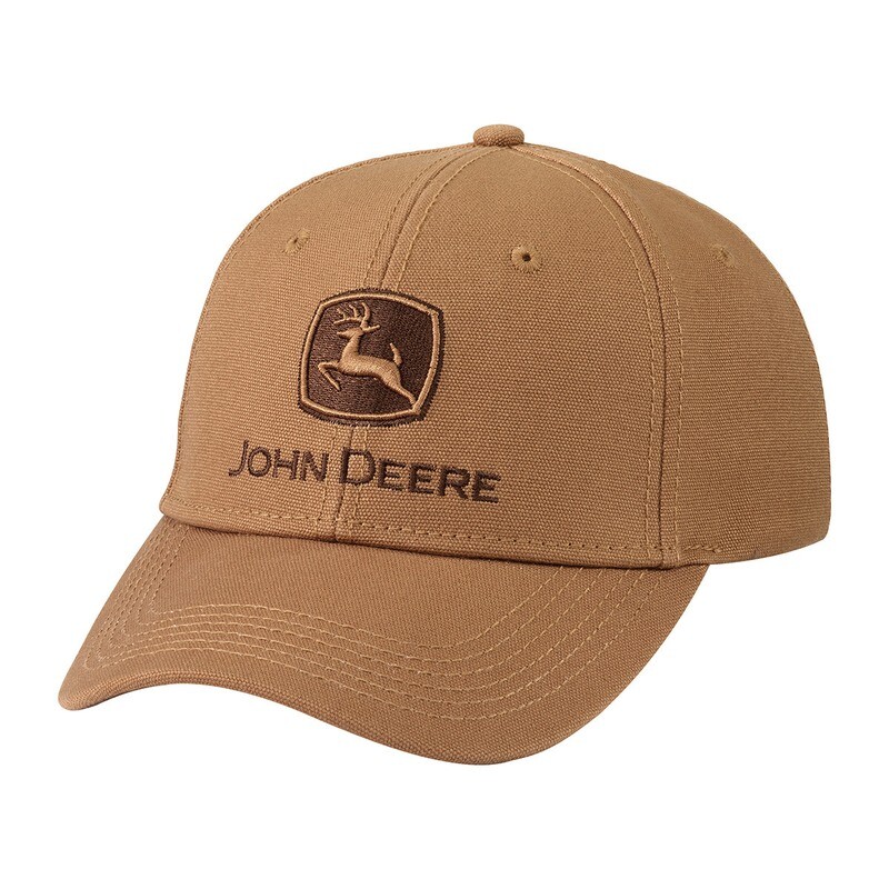 John Deere Brown Canvas Hat