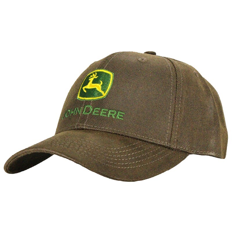 Brown Hat with John Deere logo