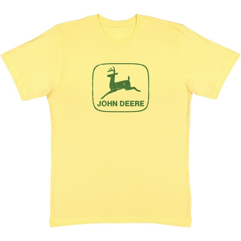 Yellow Crackle Ink SS Tee (M)