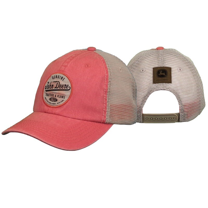 Coral and Ivory Hat