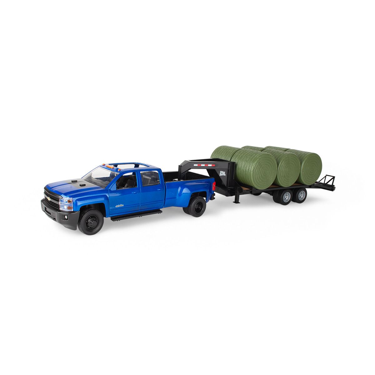 Big Farm Chevy with Trailer and Hay 1/16 scale