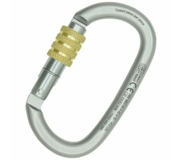 OVALONE SCREW LUNAR WHITE CARABINER