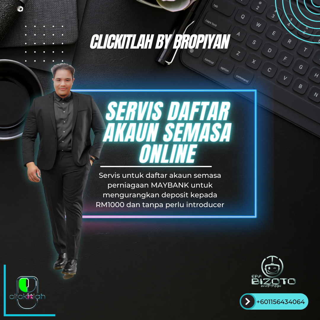 Daftar Online Akaun Semasa Perniagaan (MAYBANK)