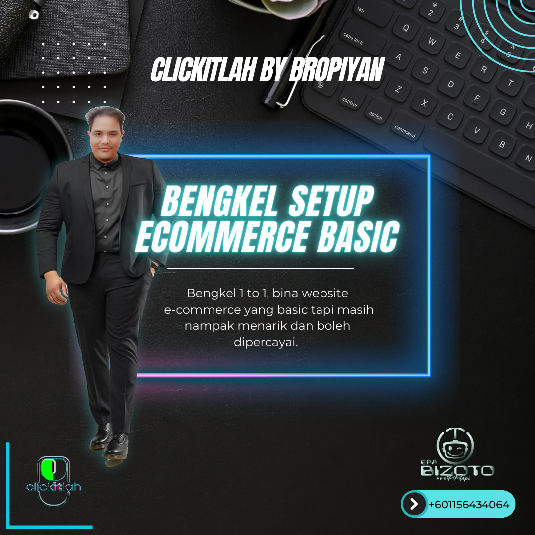 Bengkel SETUP WEBSITE E-COMMERCE