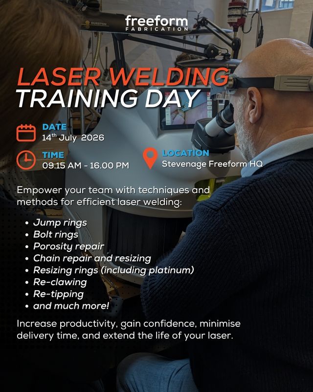 Laser Welding Training Dates: Tuesday 14th July 2026