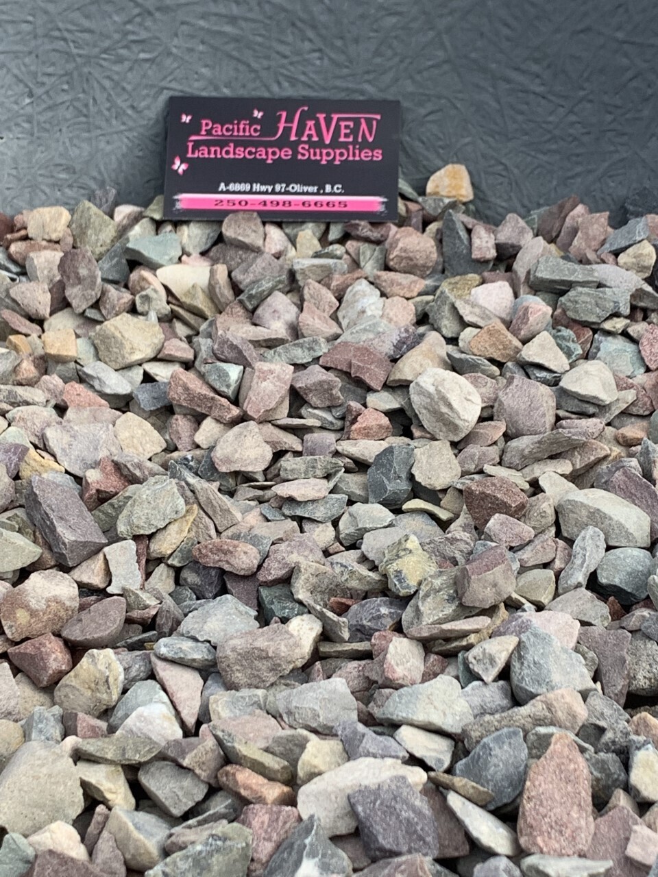 River Rock - Rainbow cracked