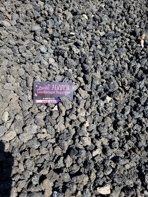 3/4&quot; Minus Lava Rock - Black