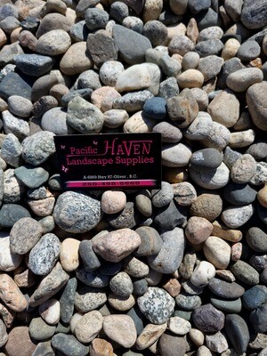 River Rock 1-3&quot; (size varies) - Granite