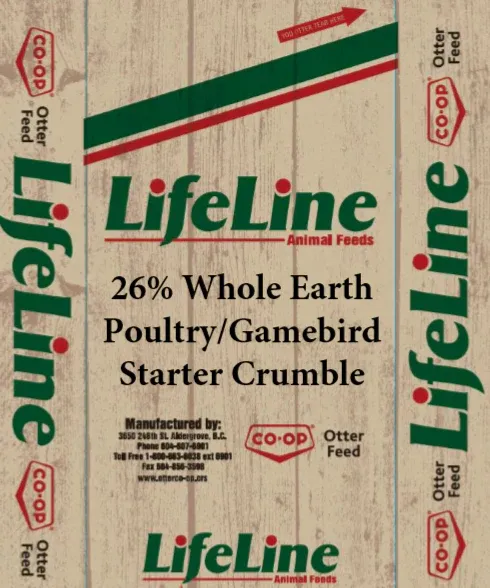 Turkey/Gamebird Starter Crumble LL Co-op 26% 20KG