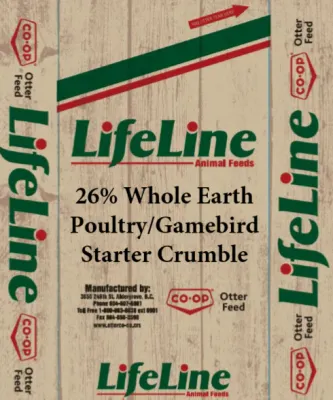 Turkey/Gamebird Starter Crumble LL Co-op 26% 20KG