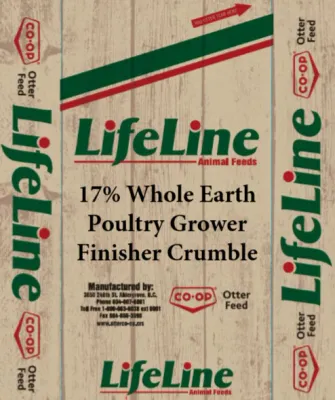 Gamebird Grower/Finisher Crumble LL Co-op 17% 20KG