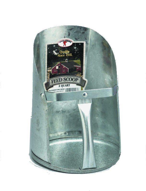 Feed Scoop Galvanized 3QRT