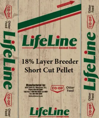 Layer/Breeder Short Pellet LL Co-op 18% 20KG