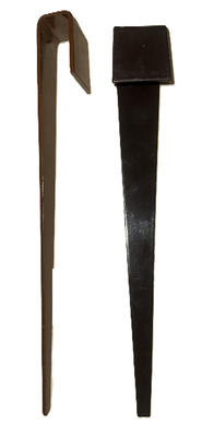 Brown and Dark Brown (color varies) J Hooks
