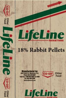 Rabbit Grower Pellet LifeLine 18% 20KG