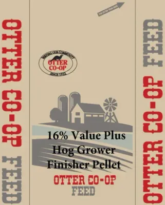Pig Grower/Finisher Pellet Co-op 16% 20KG