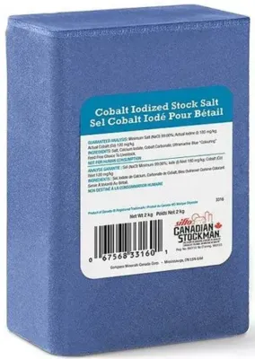 Cobalt Iodized Salt Lick Blue Label 2kg