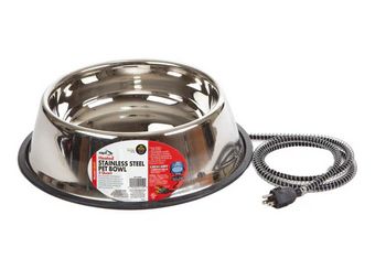 Heated Stainless Pet Bowl 5QRT