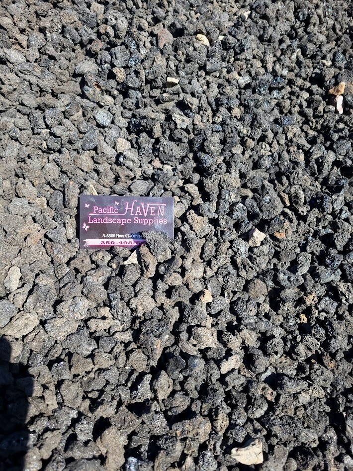 3/4" Minus Lava Rock - Black