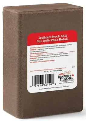 Iodized Salt Lick Pink Label 2KG