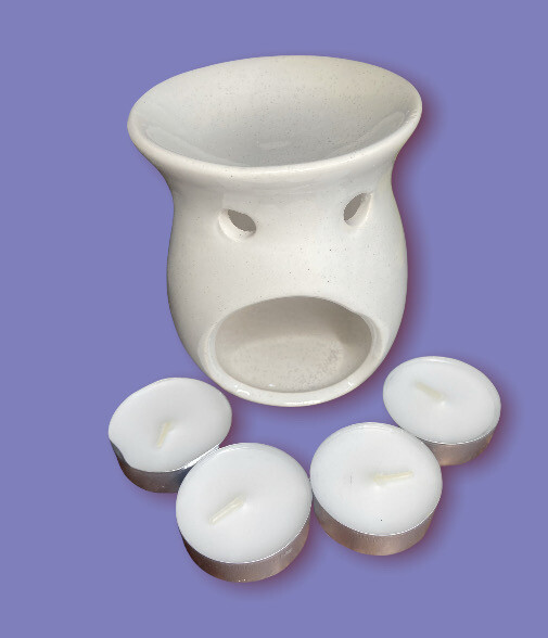 Wax warmer with 4 Tea Lights