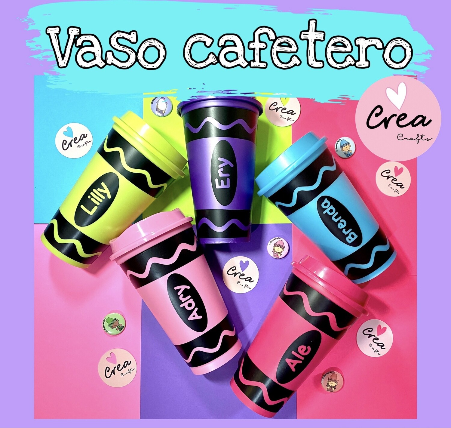 VASO CAFETERO- CRAYOLA