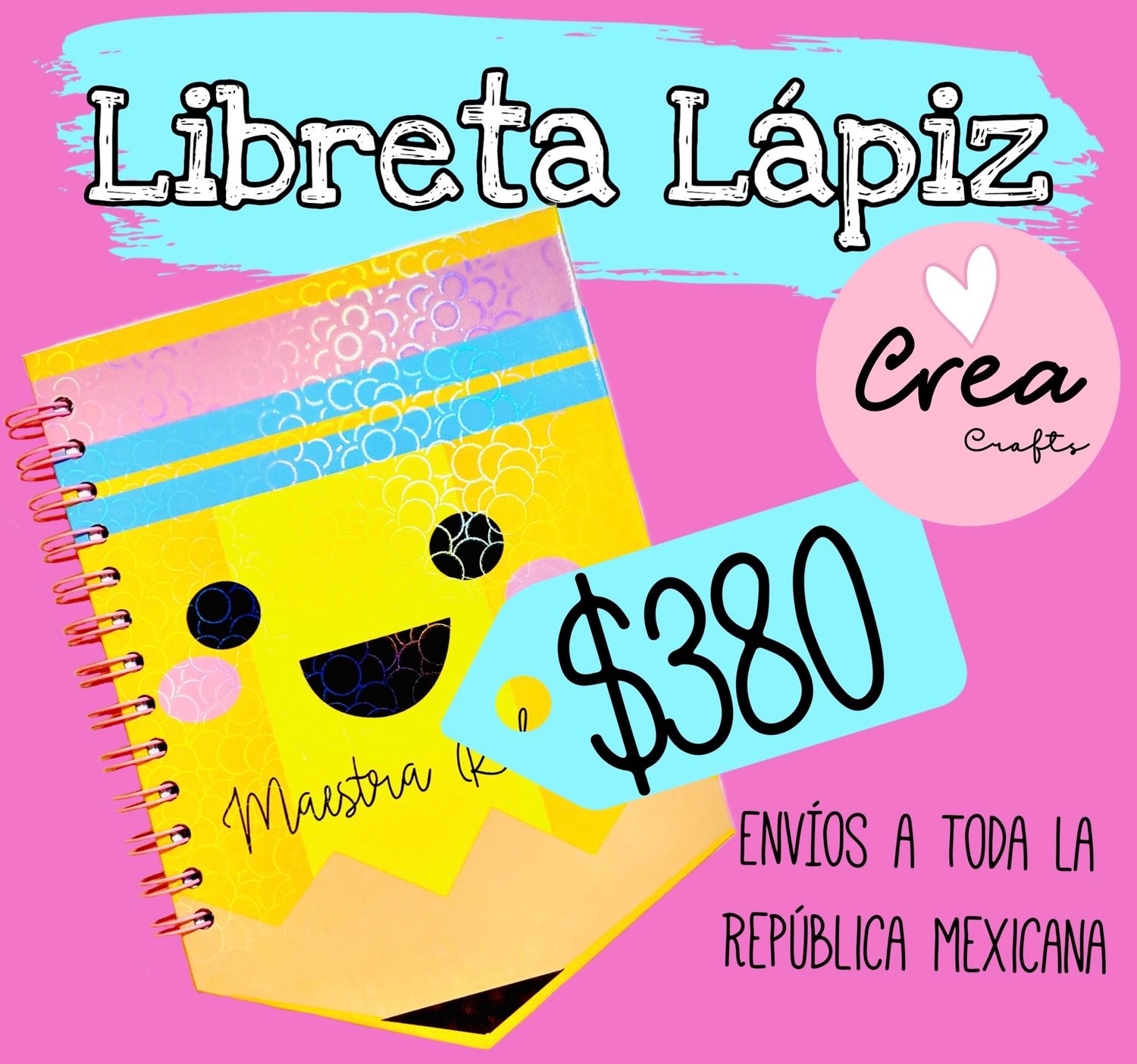 Libreta en forma de lápiz