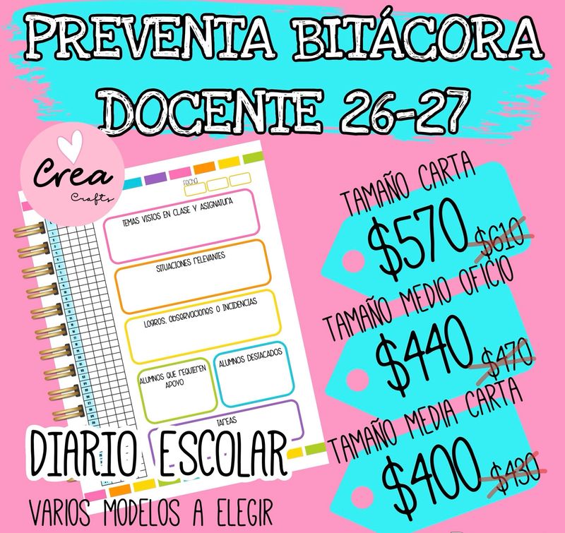 DIARIO Ó BITÁCORA PARA DOCENTE 2025-2026