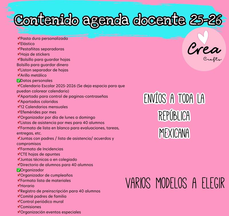 AGENDA DOCENTE 2026-2027