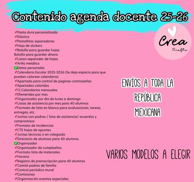 AGENDA DOCENTE 2026-2027