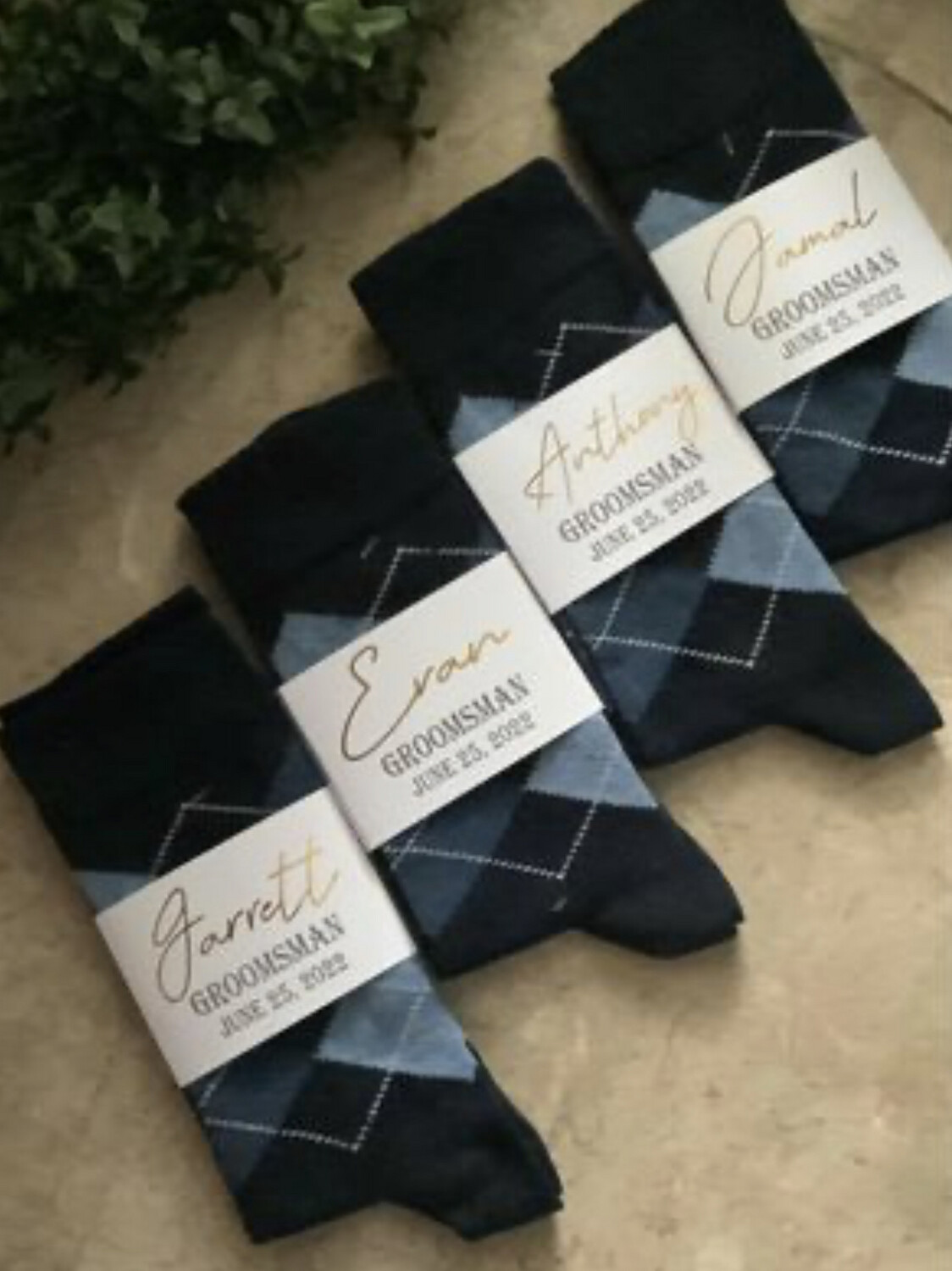 Personalized Groom / Best Man / Groomsmen Socks