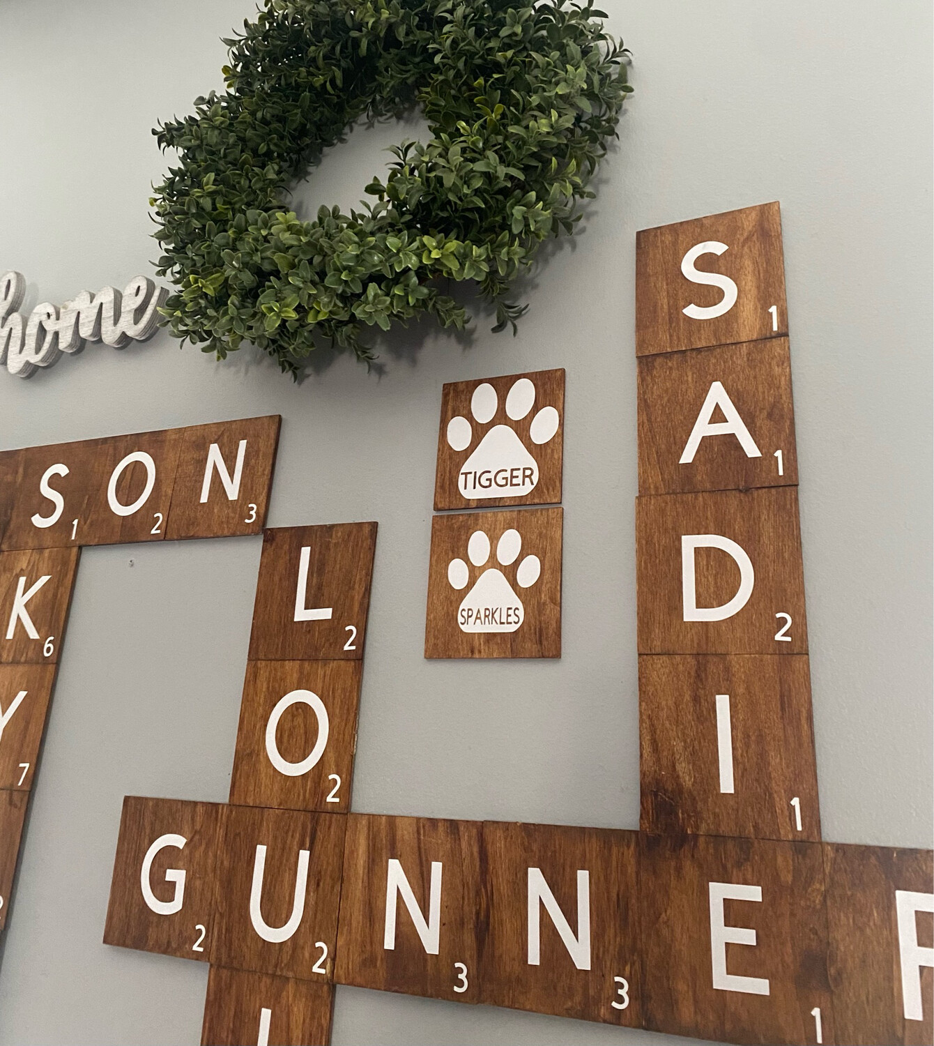 Family Scrabble Wall Tiles