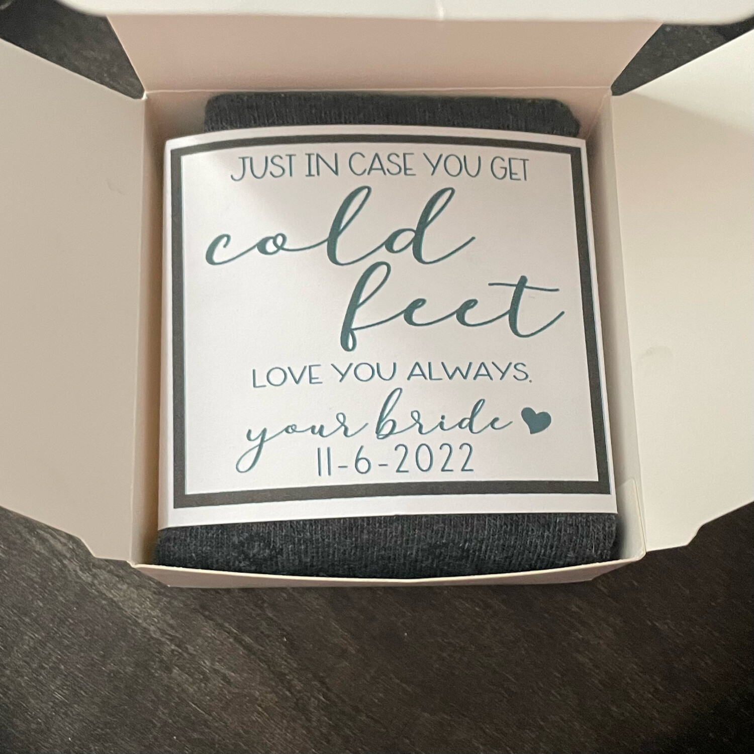 “Cold Feet” Groom’s Gift Box