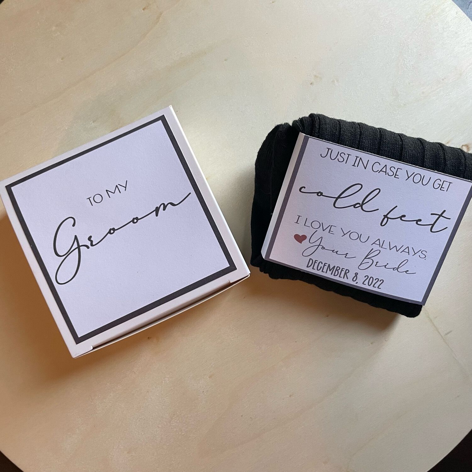 “Cold Feet” Groom’s Gift Box