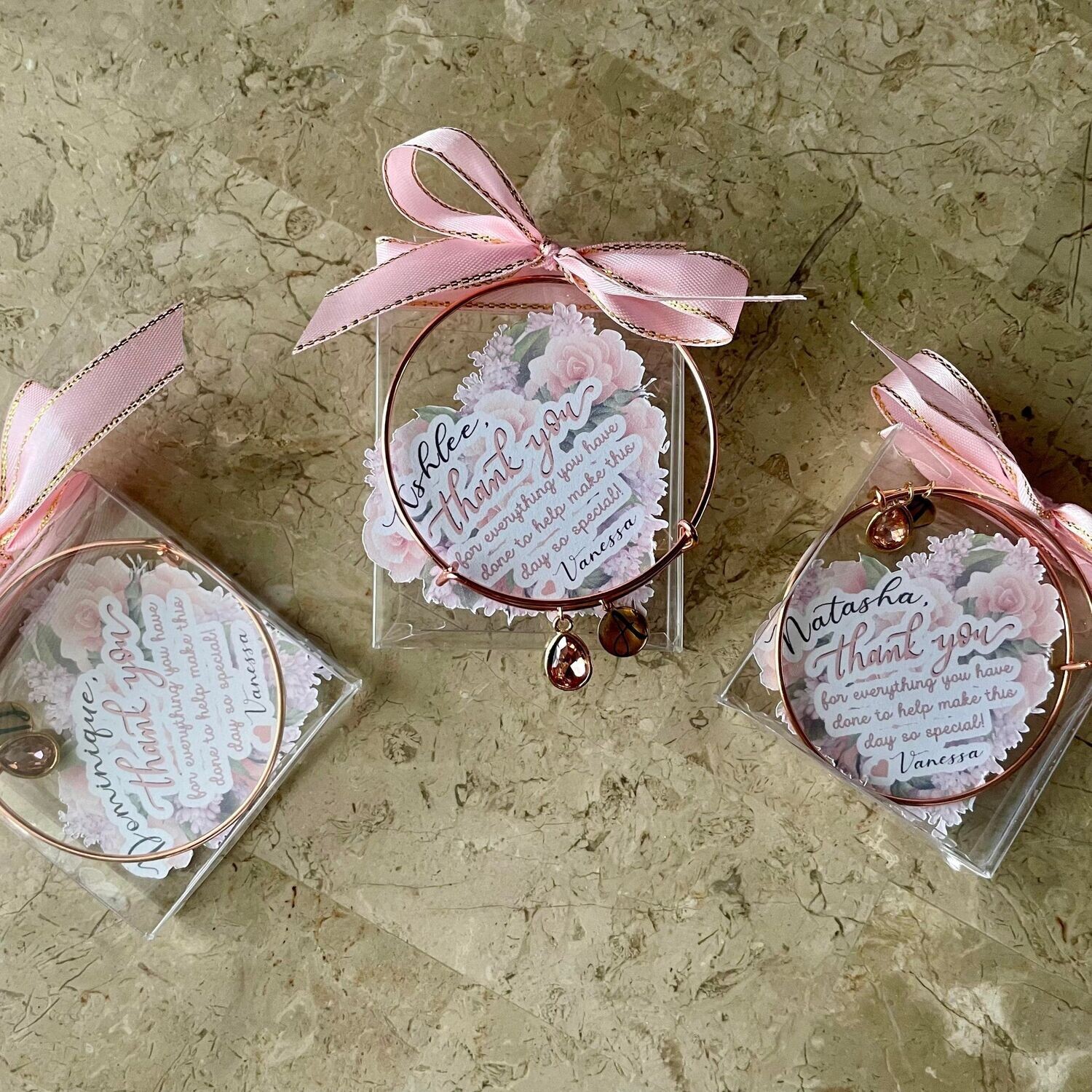 Bridesmaid Charm Bracelet Gift Box