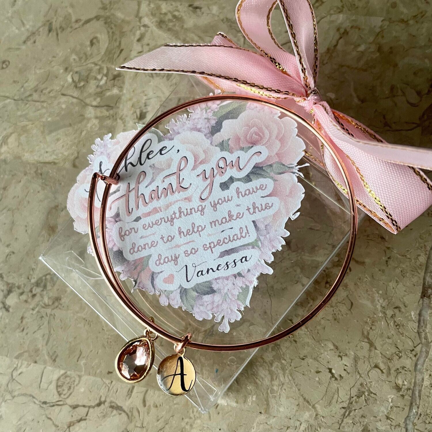 Bridesmaid Charm Bracelet Gift Box
