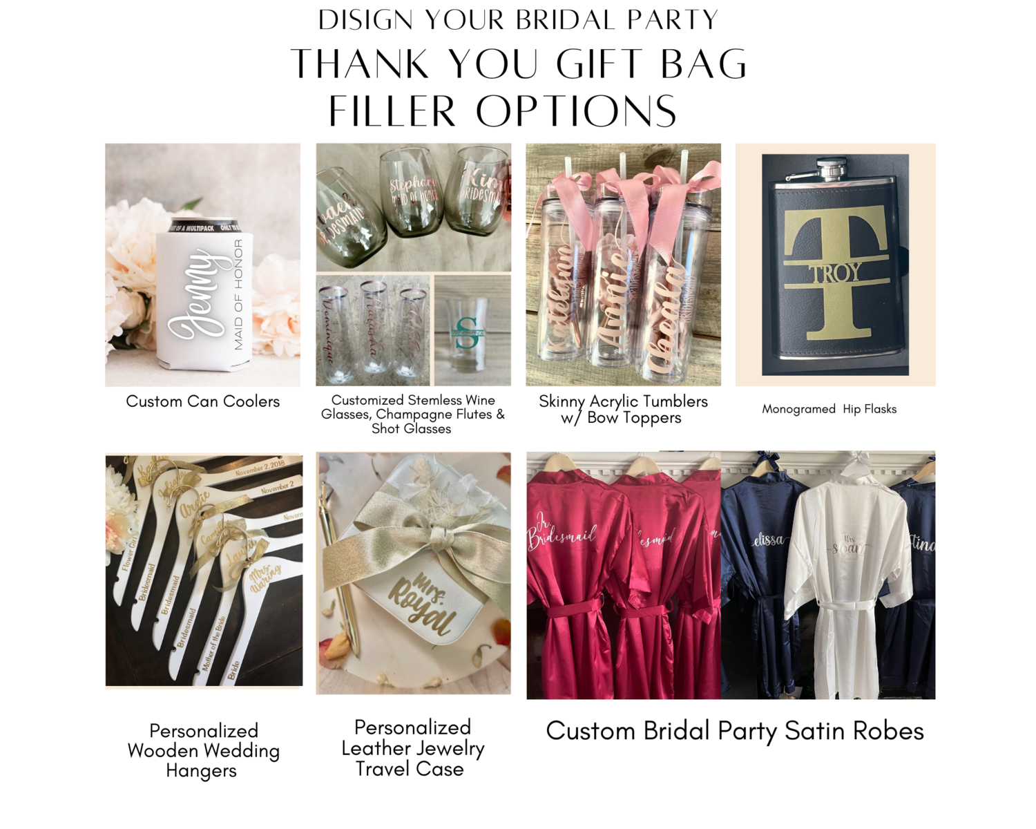 Bridesmaid Gift Set - You Choose the Gifts to add