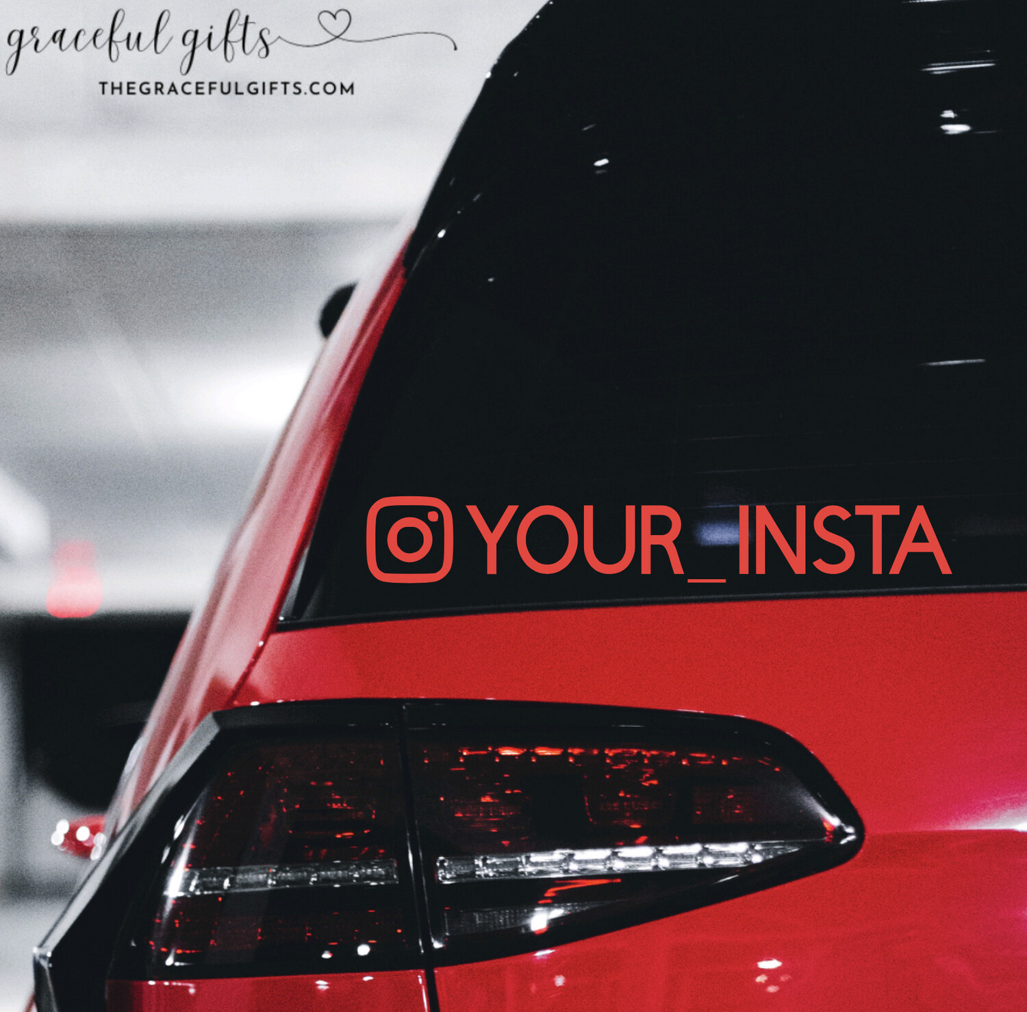 Custom Instagram Decal
