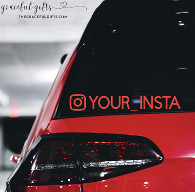 Custom Instagram Decal