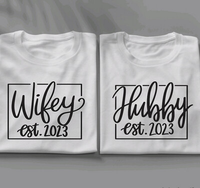 Wifey // Hubby Est. T-Shirt