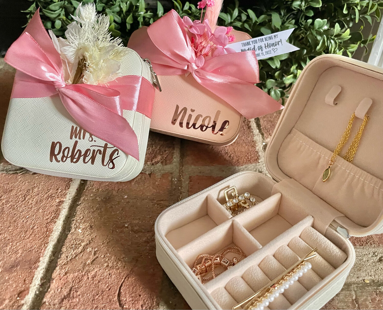 Leather Travel Jewelry Case