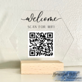 Custom Wi-Fi QR Code Sign