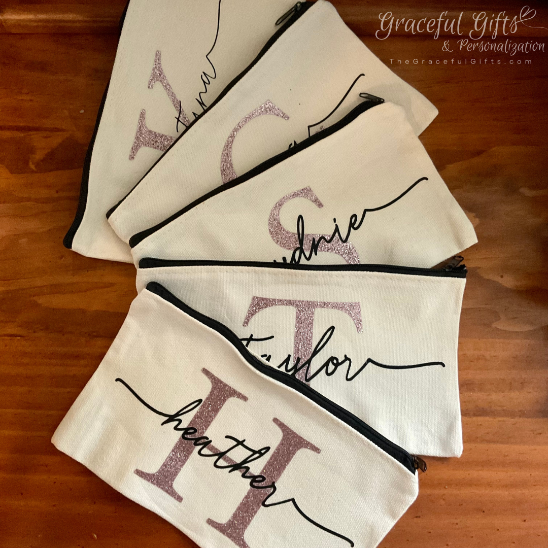 Personalized Makeup Bags