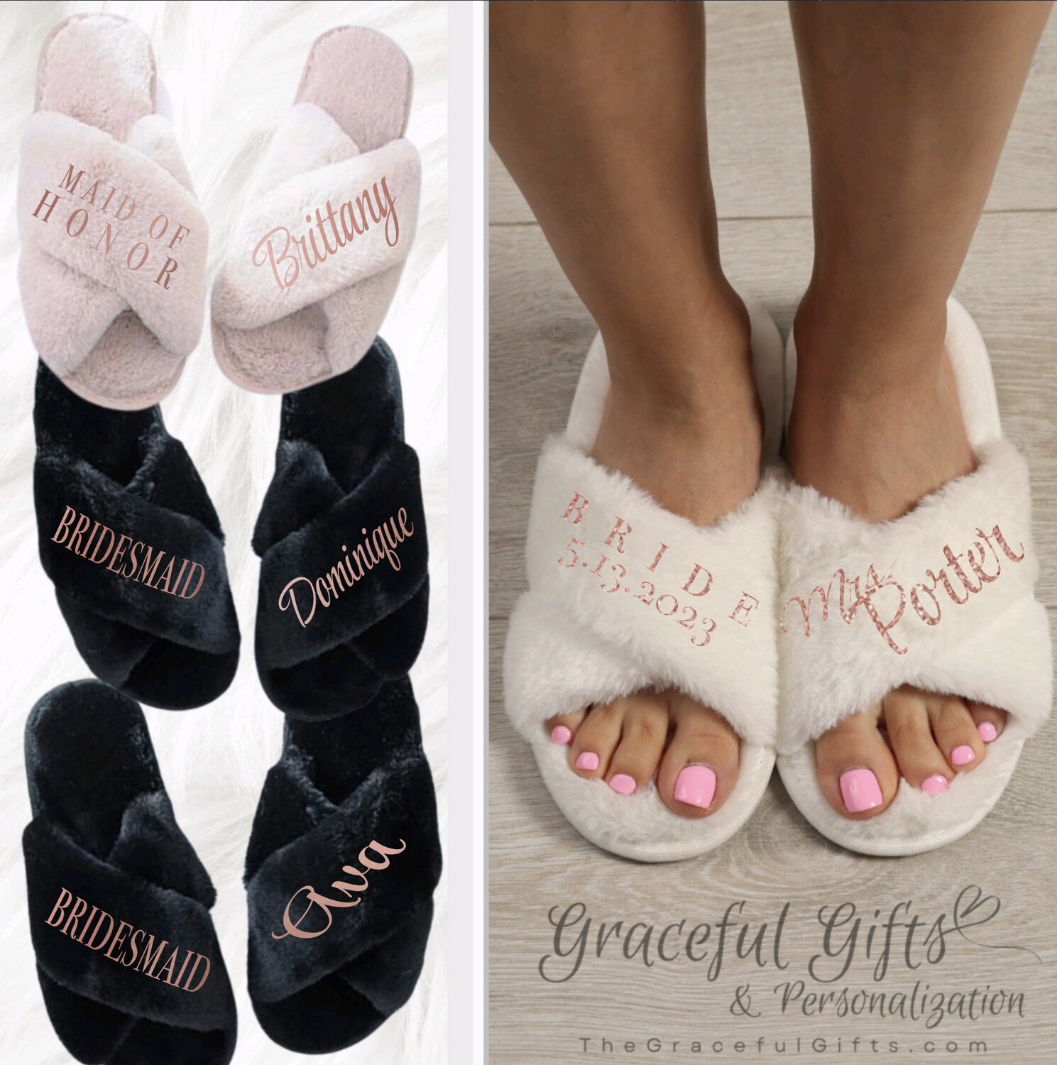 Bridal 2024 party slippers